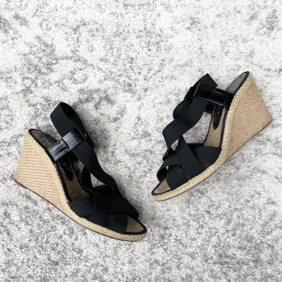 Andre Assous Elastic Wedge Espadrille shoes - Picture 3 of 6